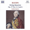 Haydn / Kodaly Quartet - String Quartets Op 17 #3 #5 & #6 - Music CD