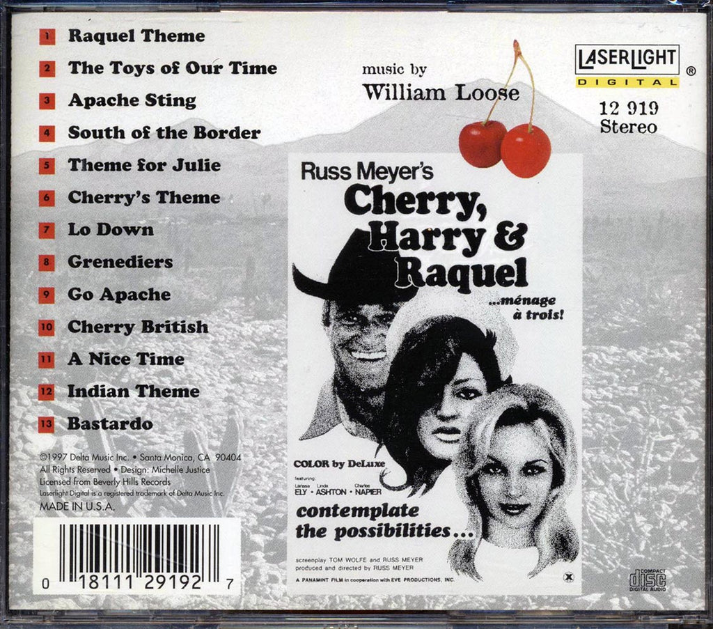 William Loose - Cherry, Harry & Raquel Original Motion Picture Soundtrack Music CD