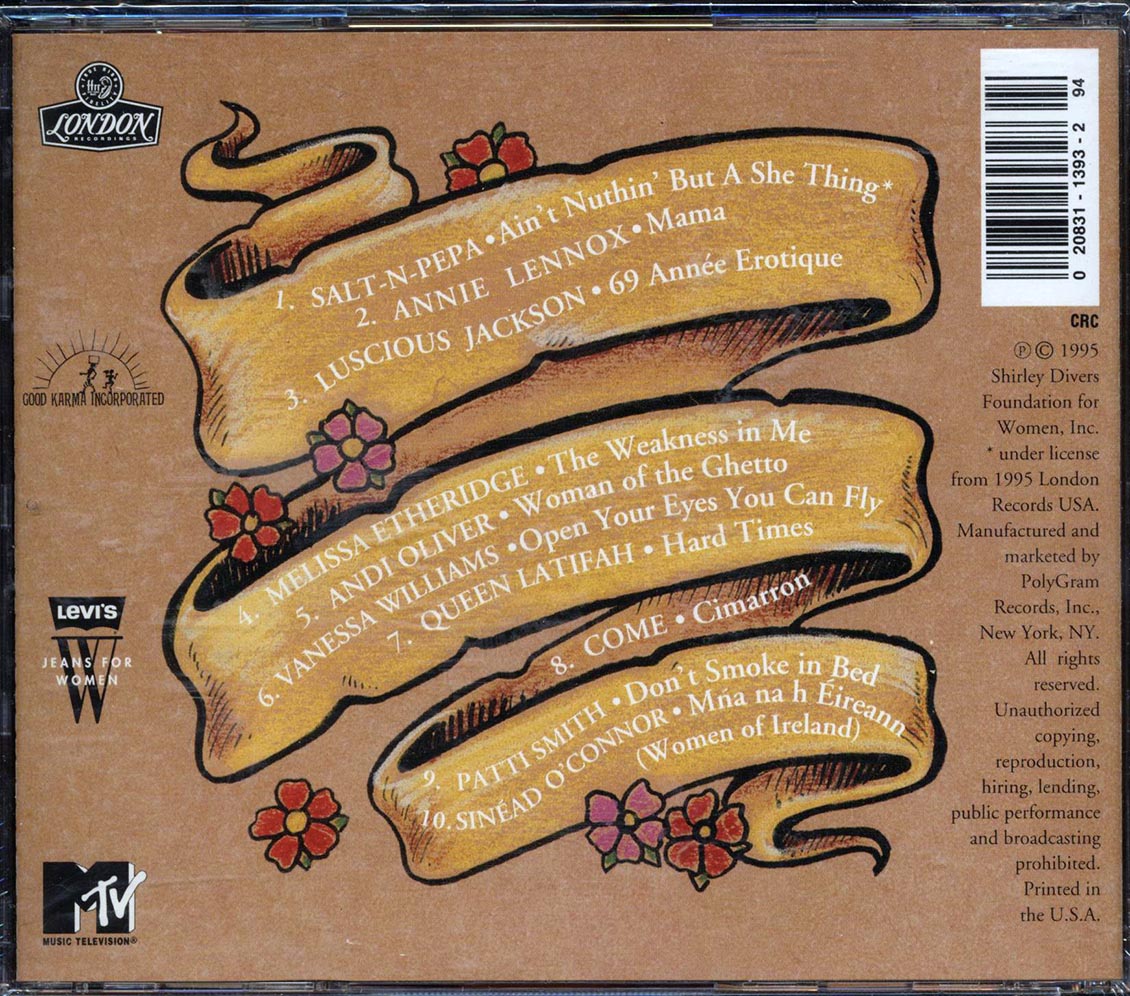 Annie Lennox, Luscious Jackson, Patti Smith, Etc. - Ain't Nuthin' But A She Thing Music CD