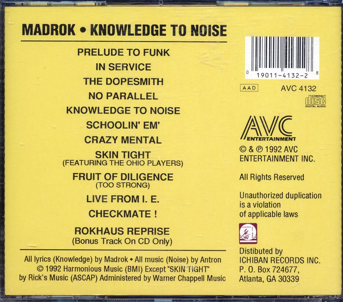 Madrok - Knowledge To Noise (marked/ltd stock) Music CD