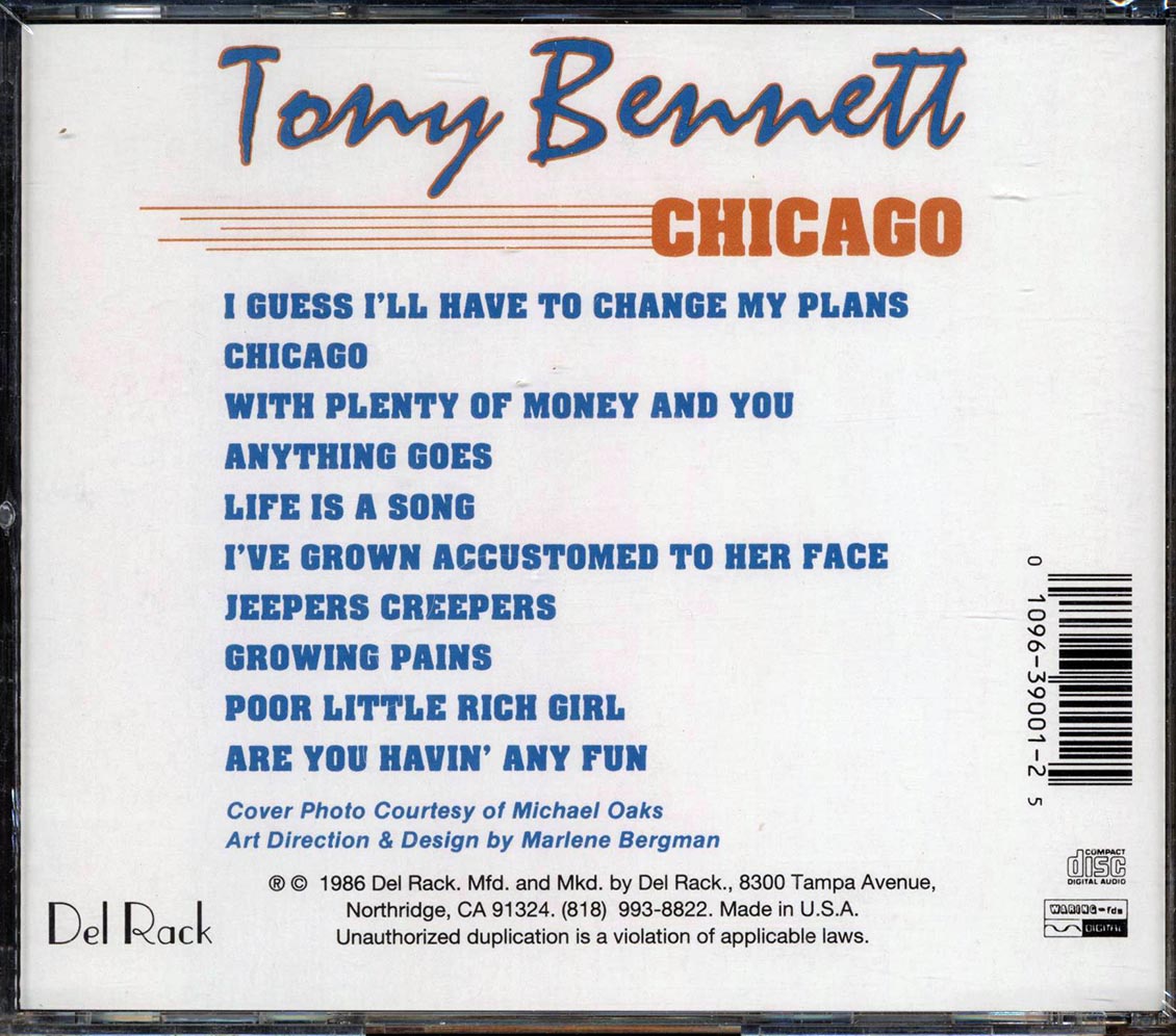 Tony Bennett, Count Basie & His Orchestra - Chicago Music CD