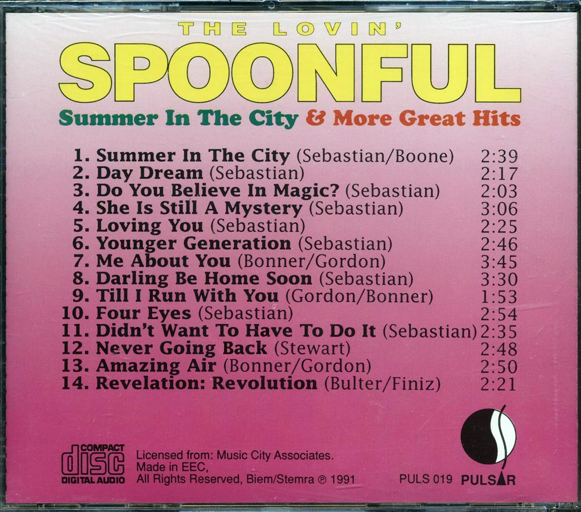 The  Lovin' Spoonful - Summer In The City + More Great Hits Music CD