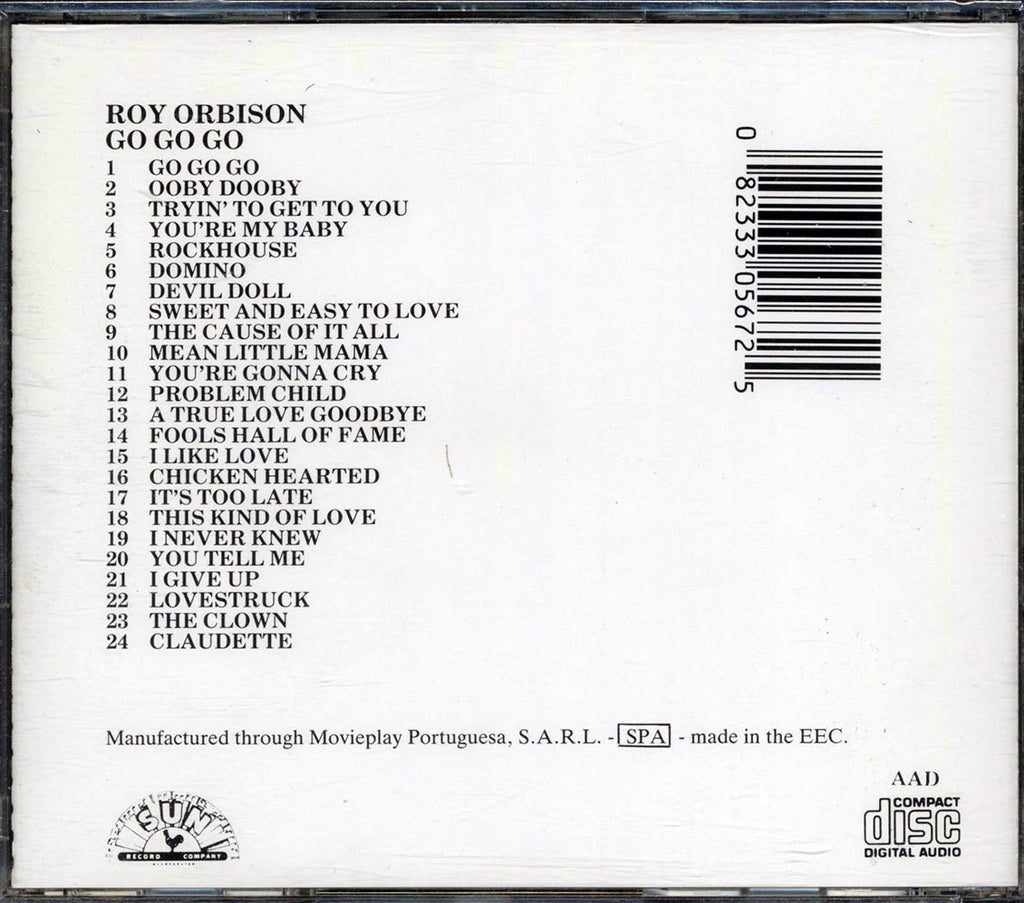 Roy Orbison - Go Go Go Music CD