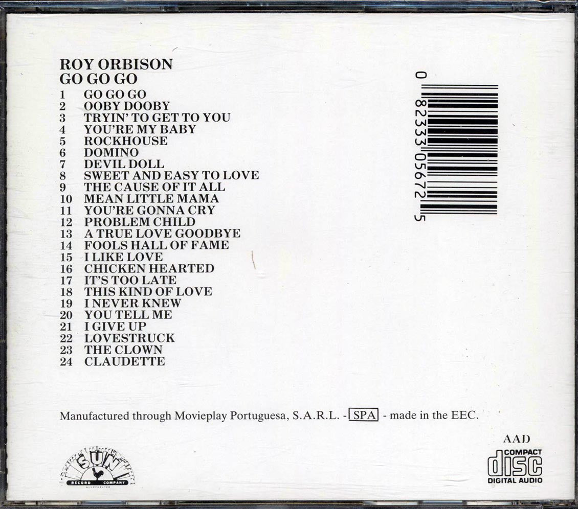 Roy Orbison - Go Go Go Music CD