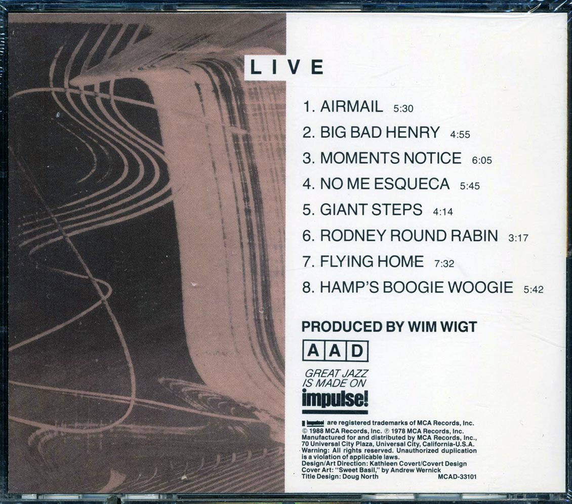 Lionel Hampton & His Band - Live Music CD