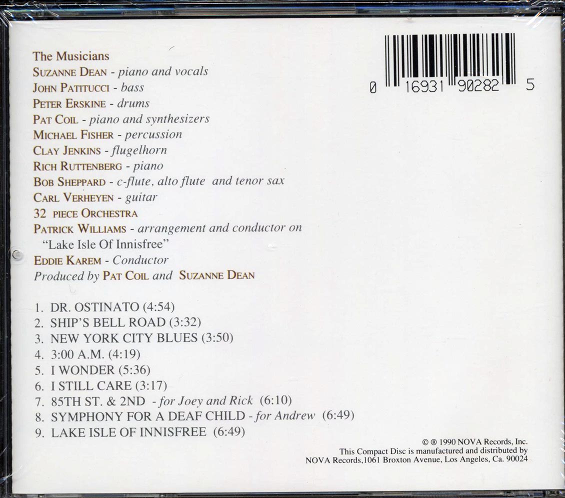 Suzanne Dean - I Wonder Music CD