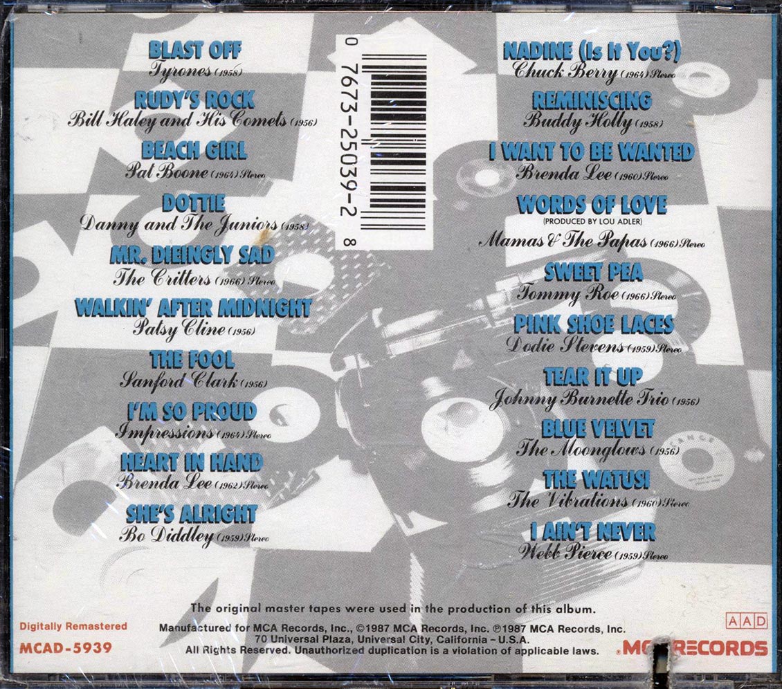 Tyrones, Pat Boone, Patsy Cline, Etc. - Vitage Music Volumes 17 & 18 (marked/ltd stock) Music CD