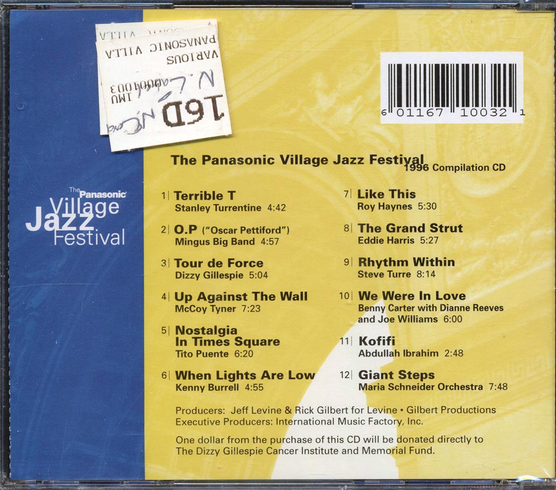 Stanley Turrentine, Dizzy Gillespie, Mingus Big Band, Etc. - The Panasonic Village Jazz Festival 1996 Compilation CD Music CD