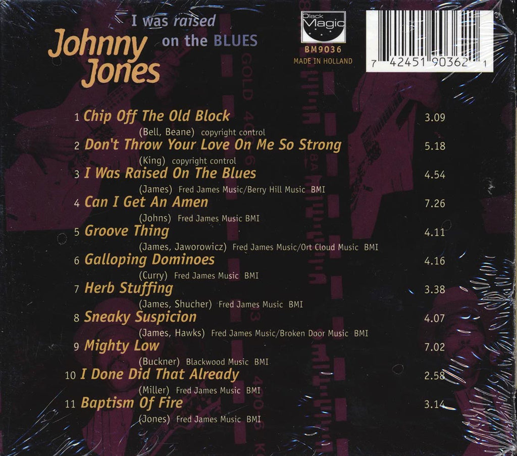 Johnny Jones - I Was Raised On The Blues (deluxe 3-fold digipak) Music CD