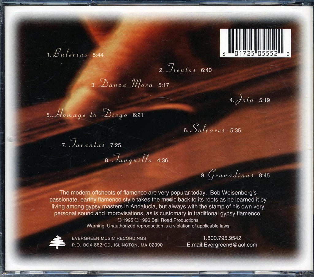 Bob Weisenberg - American Gypsy: Traditional Flamenco Guitar Music CD