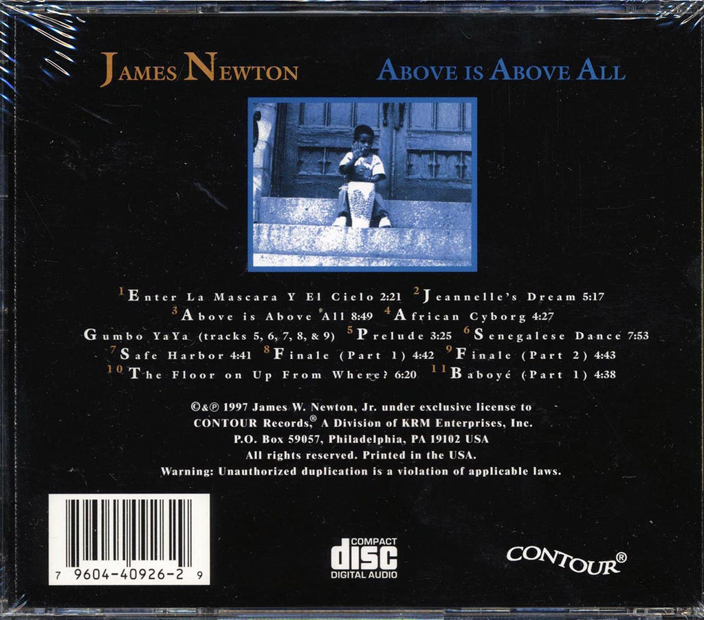 James Newton - Above Is Above All Music CD