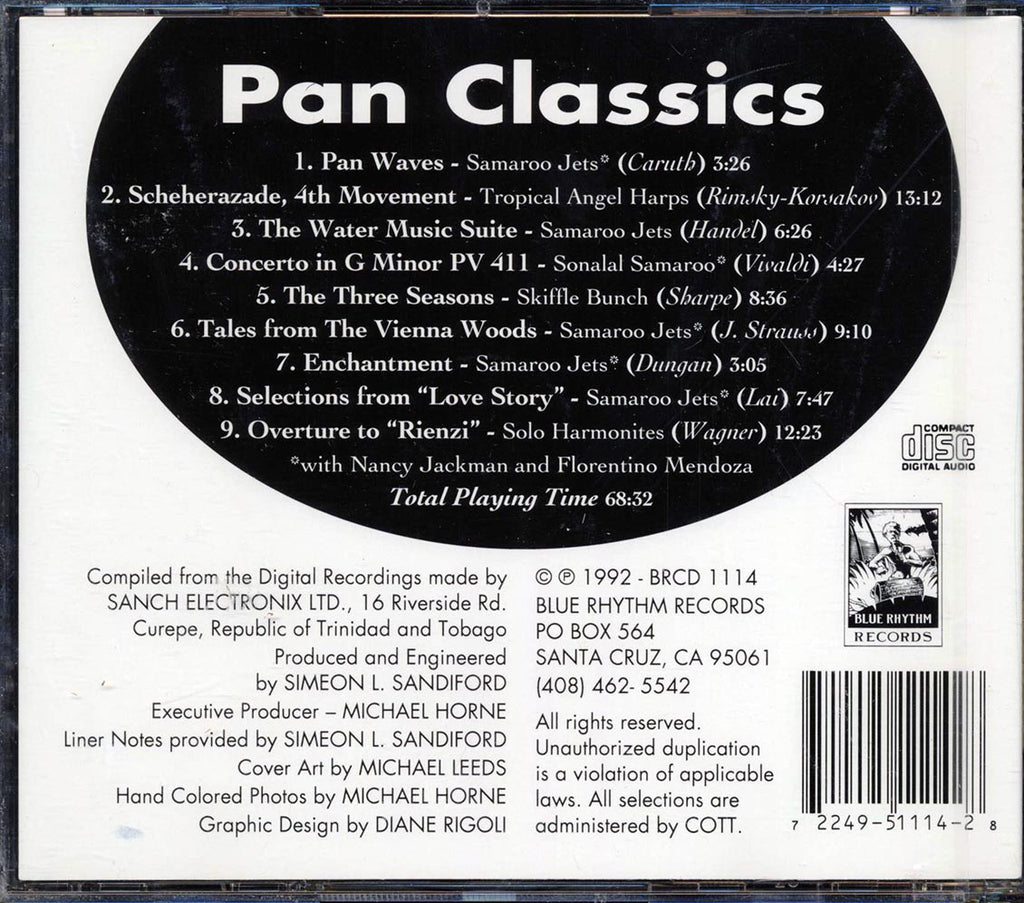 Samaroo Jets, Tropical Angel Harps, Etc. - Pan Classics: Competition Performances From The World's Finest Steel Bands Music CD