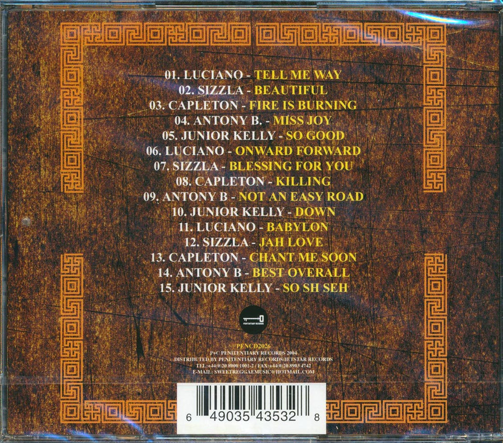 Capleton, Luciano, Sizzla, Jr. Kelly, Anthony B - Five Disciples Part 3 Music CD