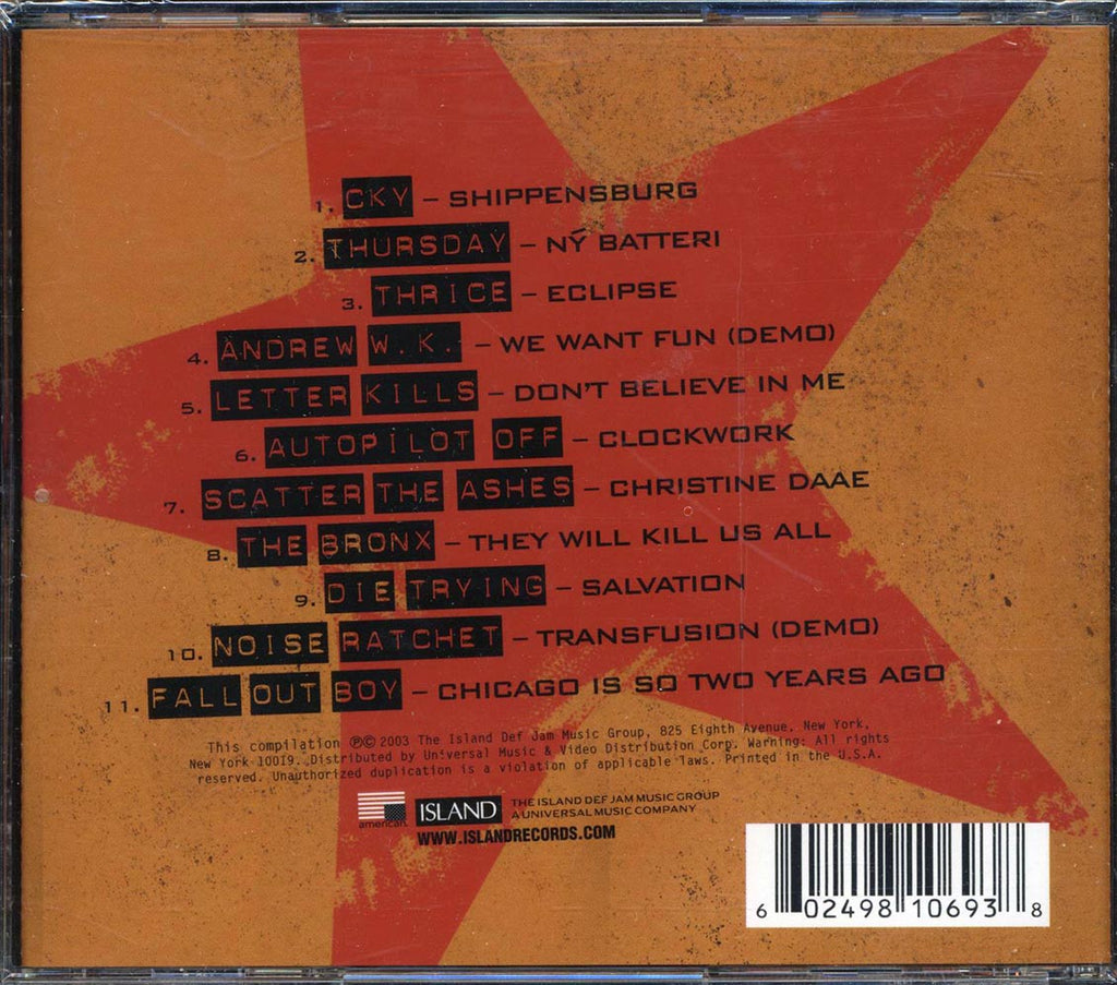 CKY, Thursday, Thrice, Etc. - Hard To Get Volume 1: An Island Rarities Compilation Music CD