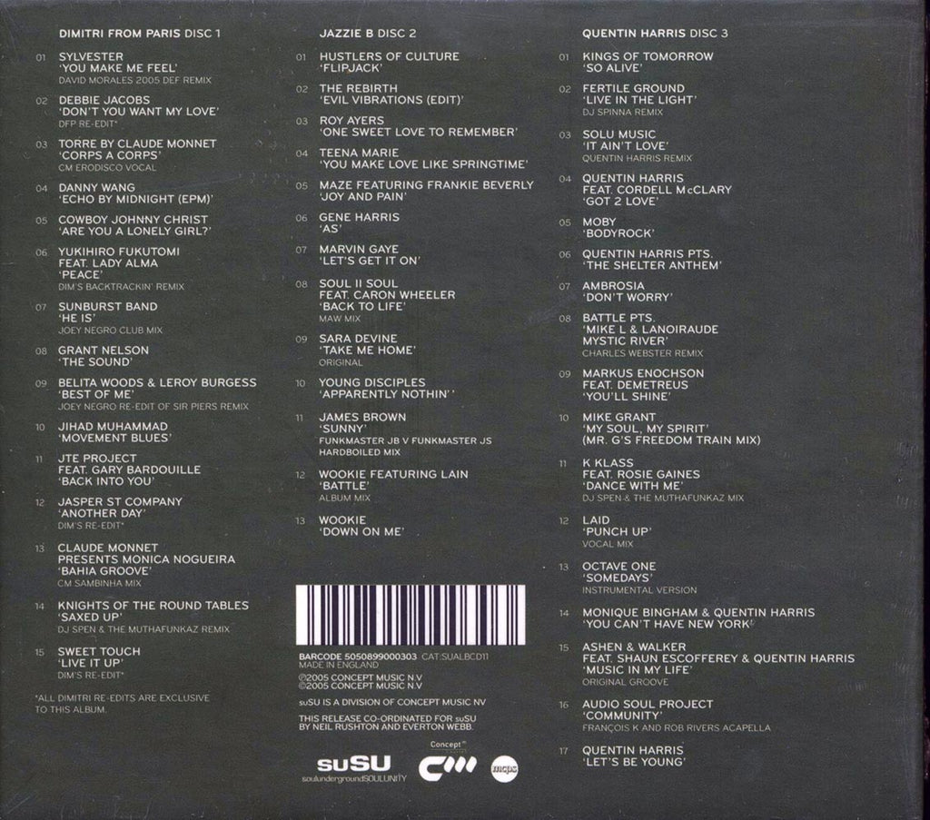 Dimitri From Paris, Jazzie B, Quentin Harris - Southport Weekender Volume 3 (45 tracks) (3xCD) (deluxe 4-fold digipak) Music CD