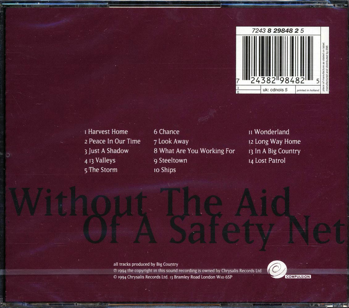 Big Country - Without The Aid Of A Safety Net: Live Music CD