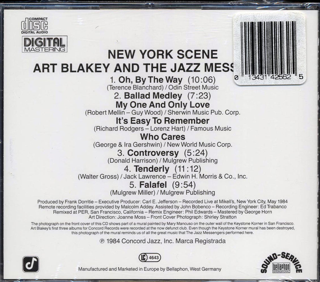 Art Blakey & The Jazz Messengers - New York Scene Music CD