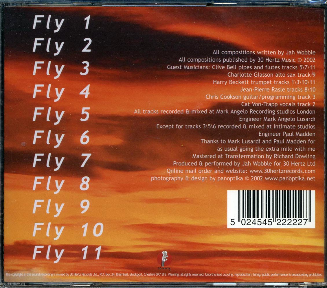 Jah Wobble - Fly Music CD