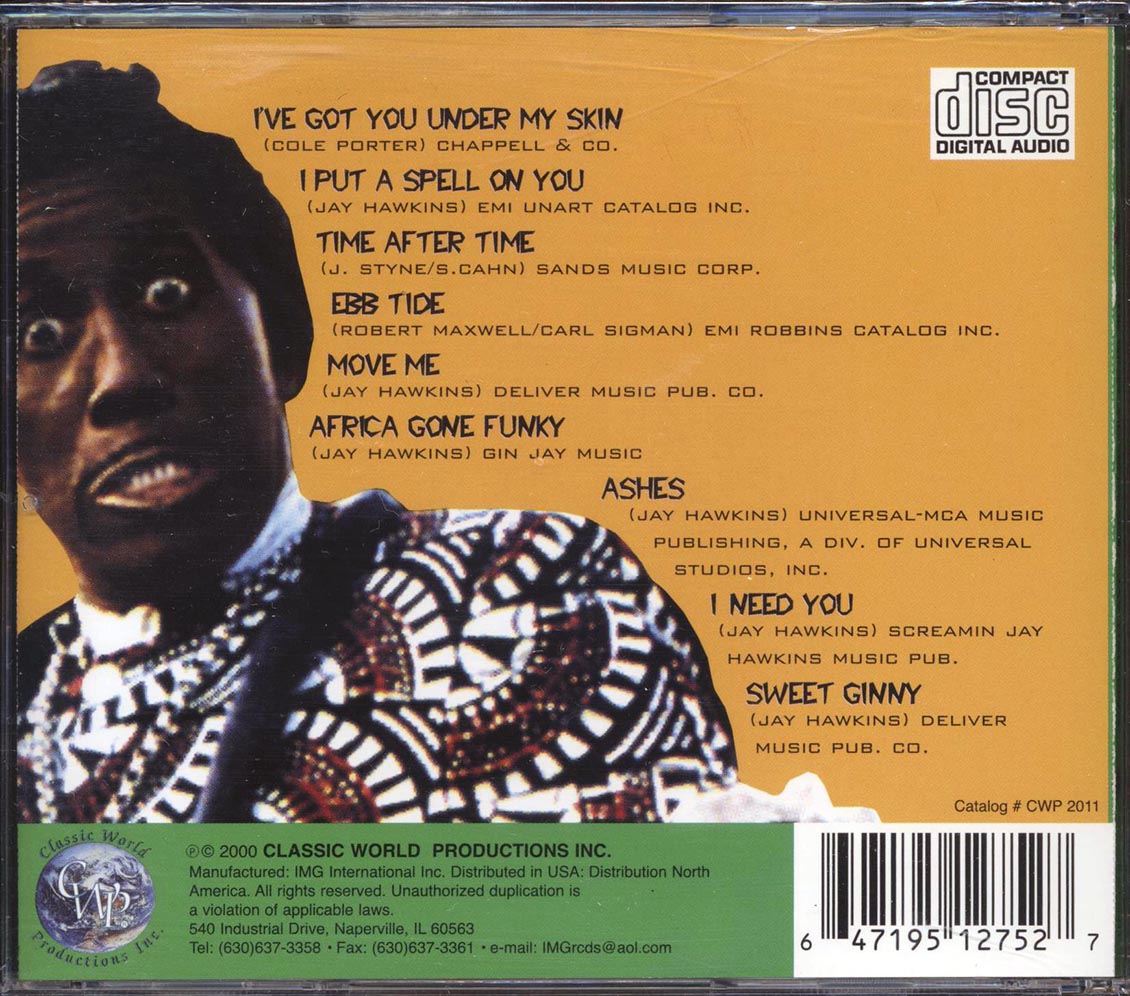 Screamin' Jay Hawkins - The Best Of Screamin' Jay Hawkins Music CD