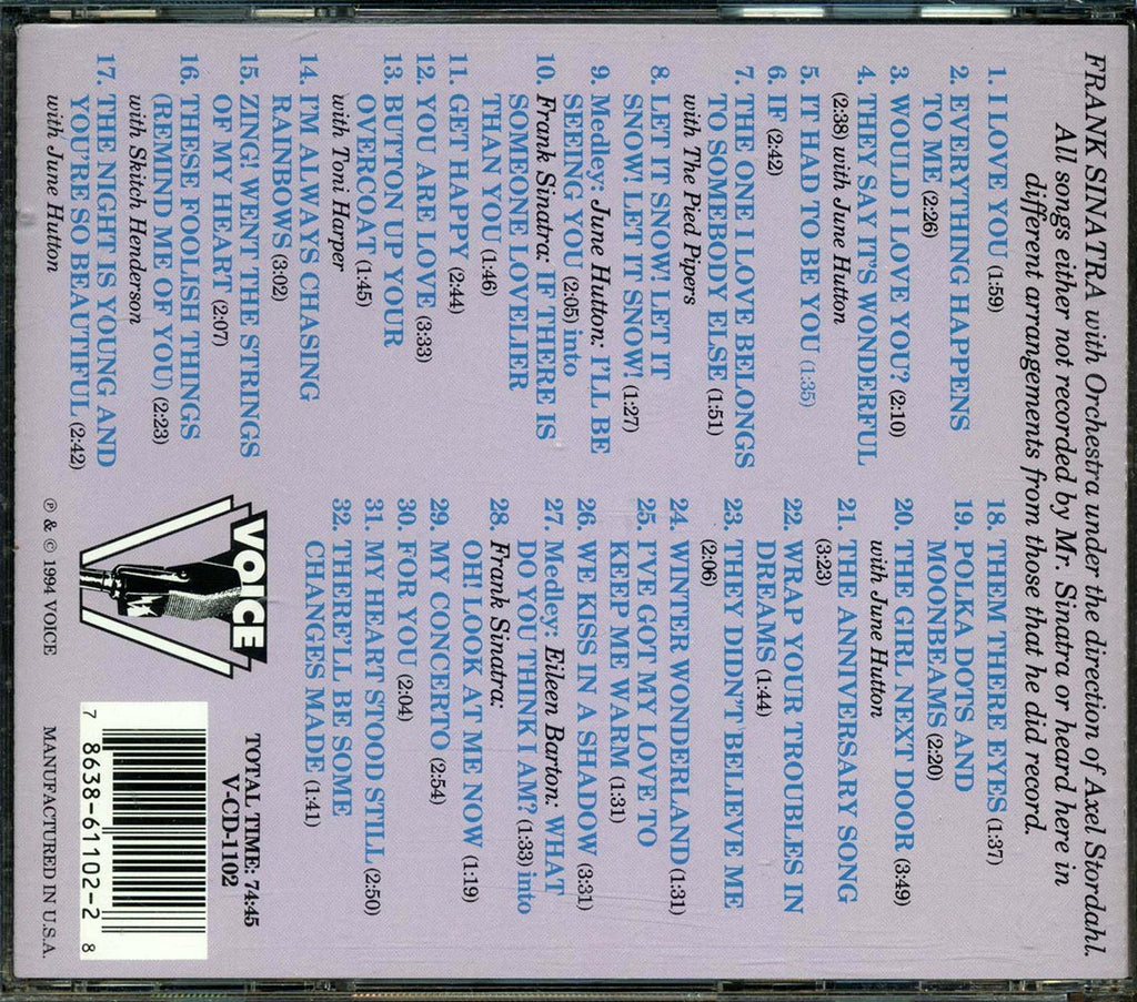 Frank Sinatra - There'll Be Some Changes Made: The Rarities 1950-1951 (32 tracks) Music CD