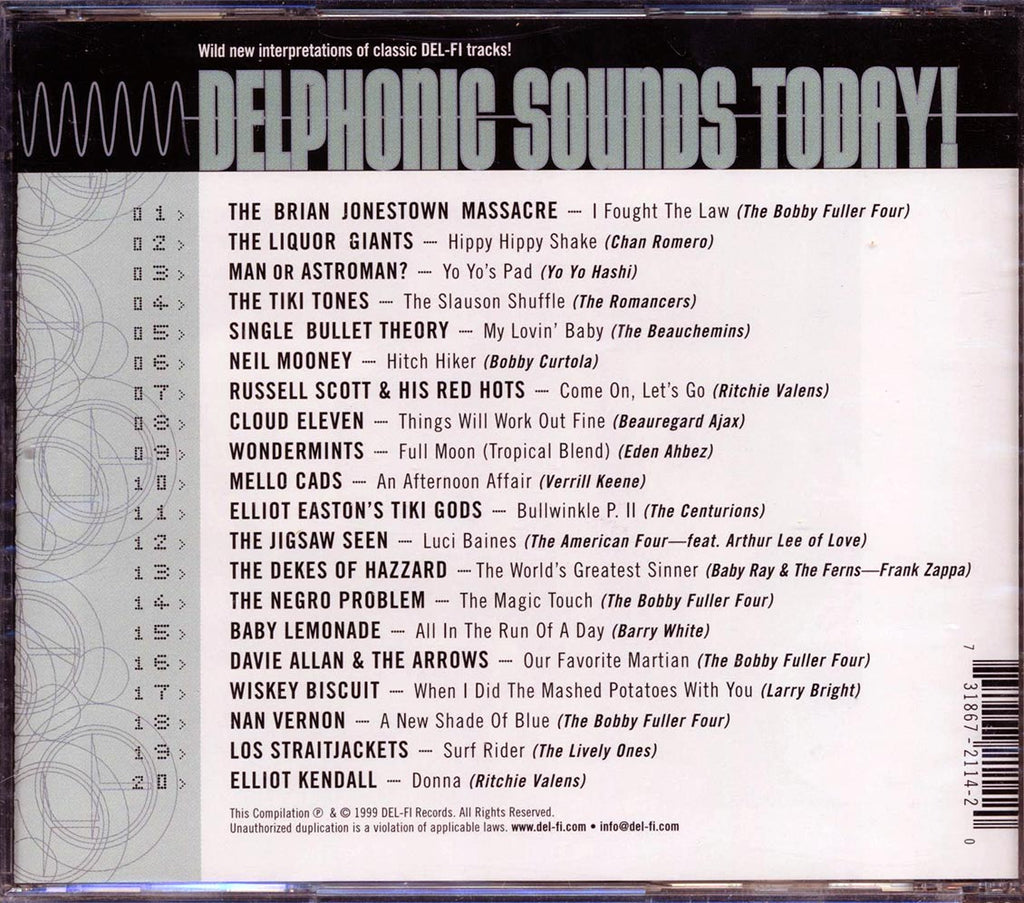 The Liquor Giants, Brian Jonestown Massacre, Tiki Tones, Etc. - Delphonic Sounds Today Music CD