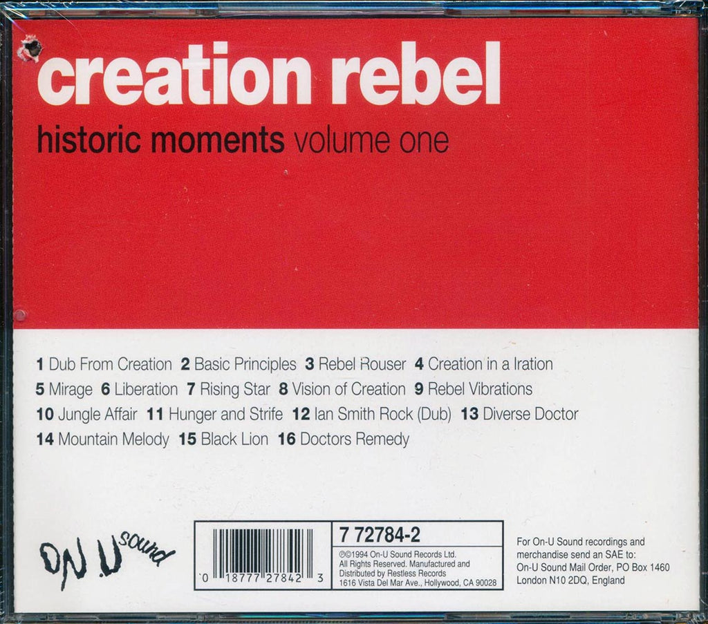 Creation Rebel - Historic Moments Volume 1 (marked/ltd stock) Music CD