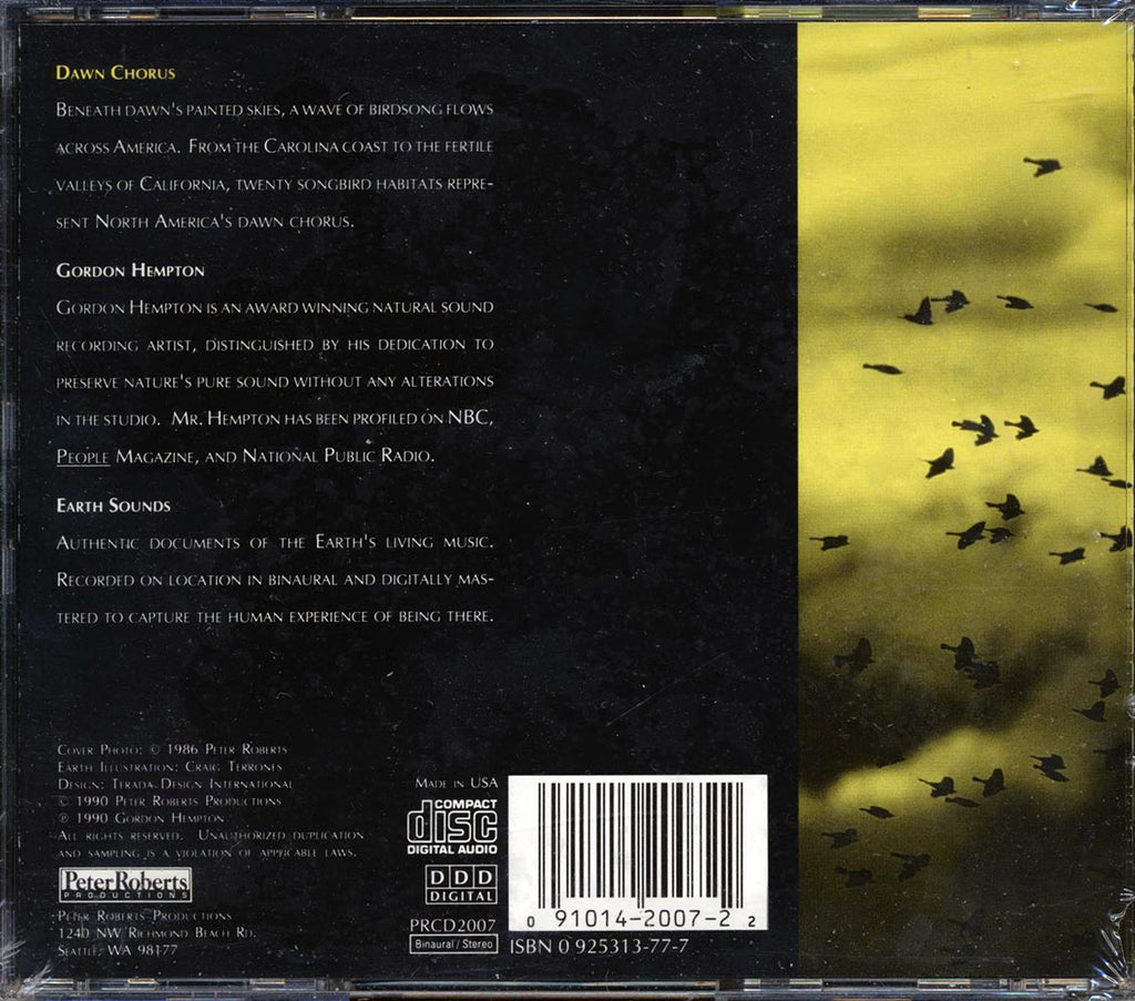 Gordon Hempton - Dawn Chorus Music CD