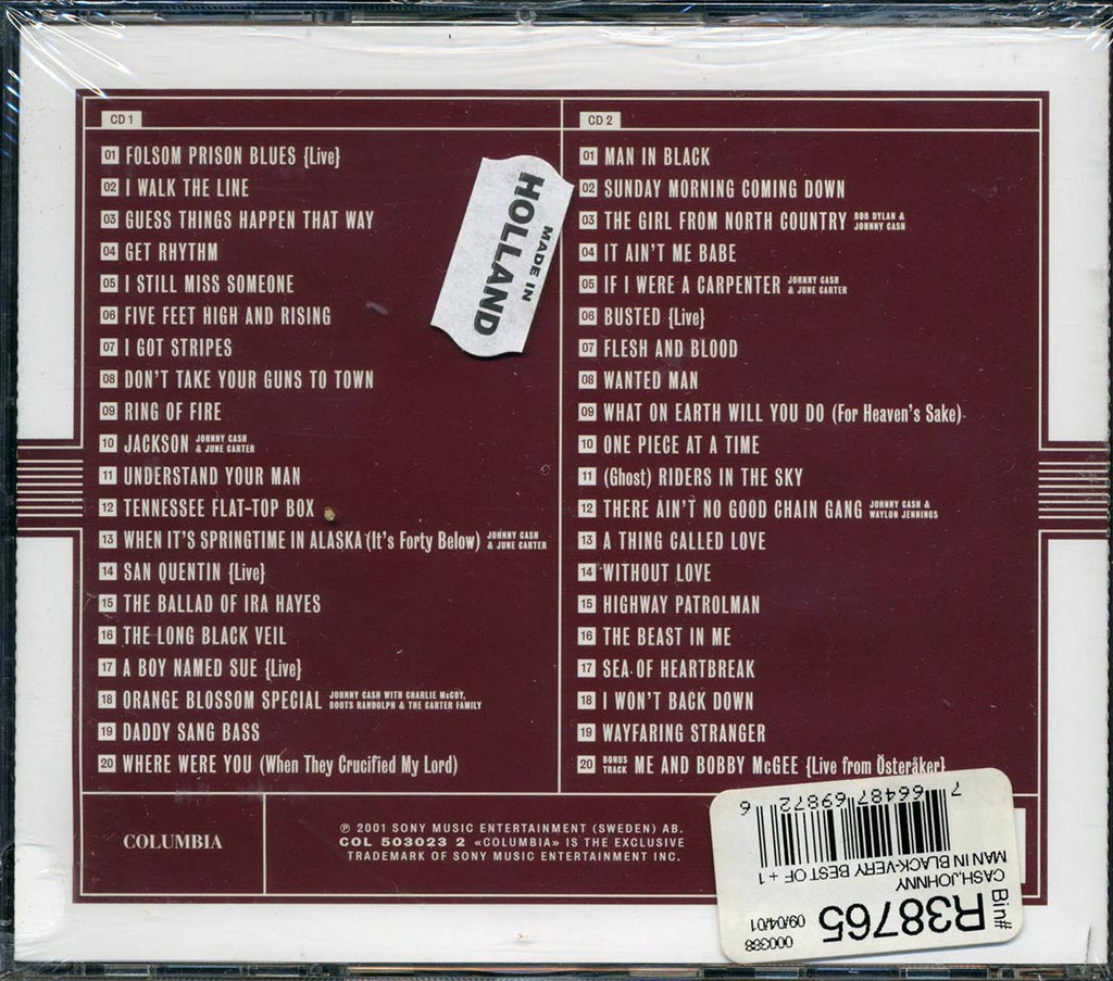 Johnny Cash - Man In Black (40 tracks) (2xCD) Music CD