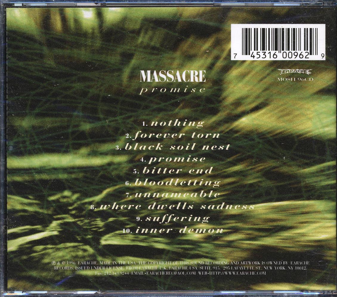 Massacre - Promise Music CD