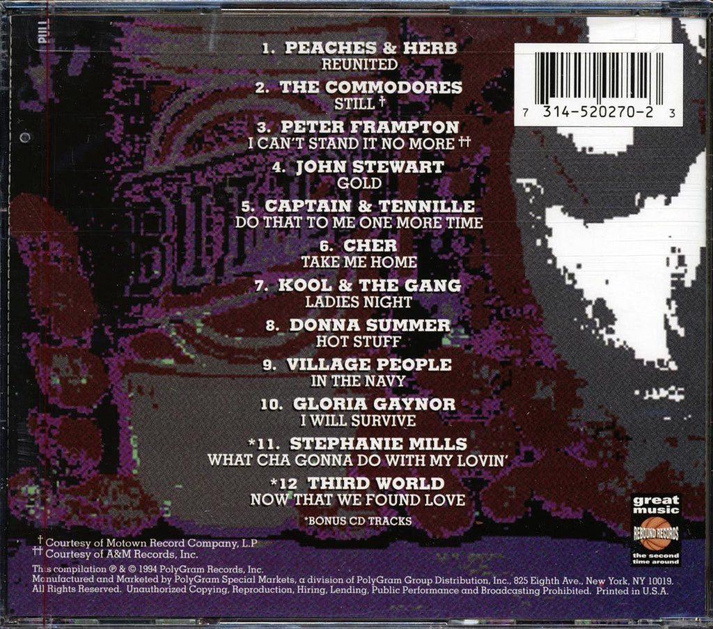 Peaches & Herb, The Commodores, Peter Frampton, John Stewart, Etc. - Class Reunion '79: Greatest Hits Of 1979 Music CD