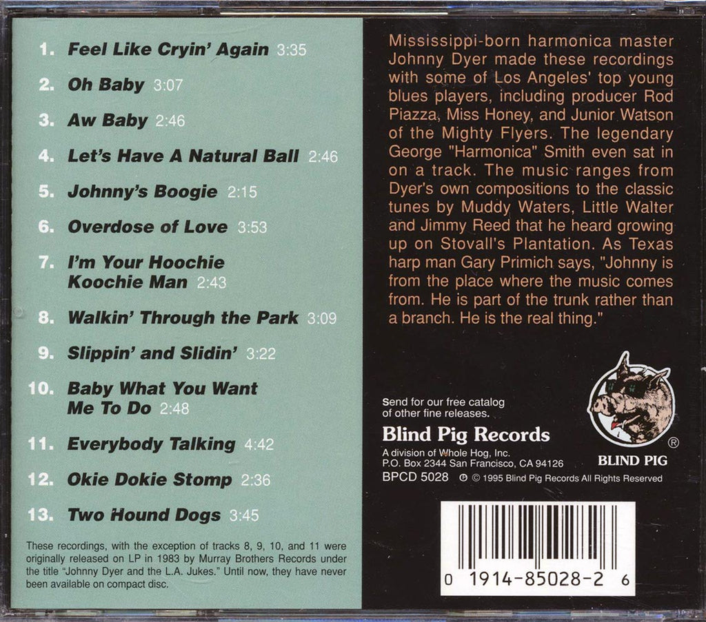 Johnny Dyer - Jukin' Music CD
