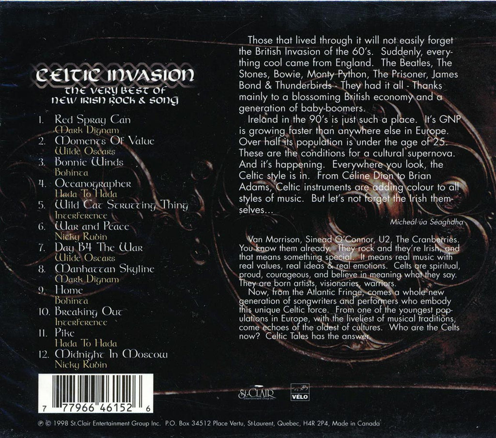 Mark Dignam, Wilde Oscars, Bohinta, Etc. - Celtic Invasion: The Very Best Of Irish Rock & Song Music CD