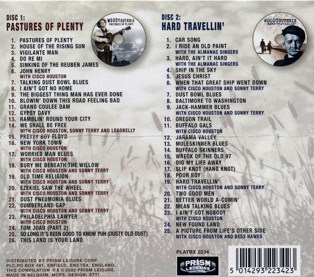 Woody Guthrie - The Ultimate Collection: 51 Ground Breaking Recordings (51 tracks) (2xCD) Music CD