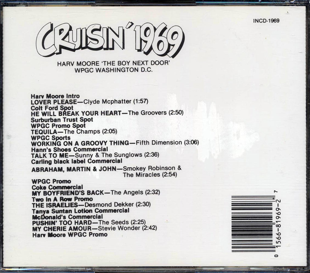 Harv Moore, Clyde McPhatter, The Groovers, Etc. - Cruisin' 1969 Music CD