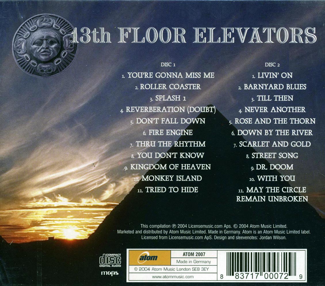 13th Floor Elevators - Reverberations (22 tracks) (2xCD) Music CD