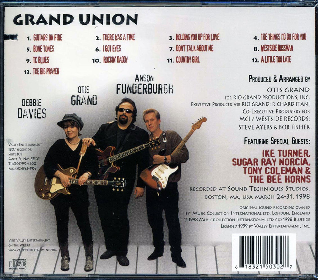 Otis Grand, Anson Funderburgh, Debbie Davies - Grand Union (marked/ltd stock) Music CD