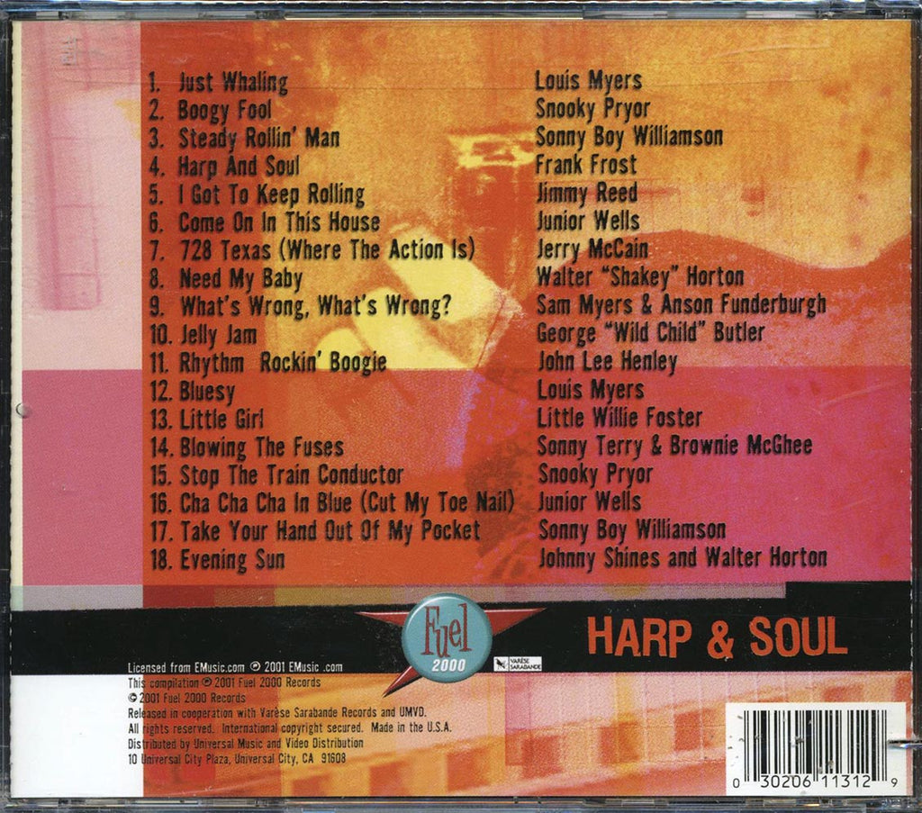 Louis Myers, Snooky Pryor, Frank Frost, Etc. - Harp & Soul (marked/ltd stock) (remastered) Music CD