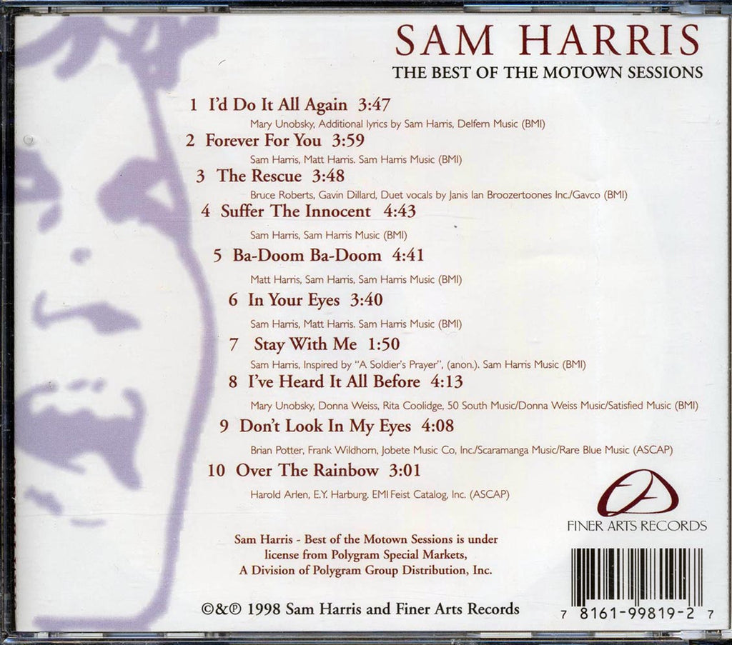 Sam Harris - The Best Of The Motown Sessions Music CD