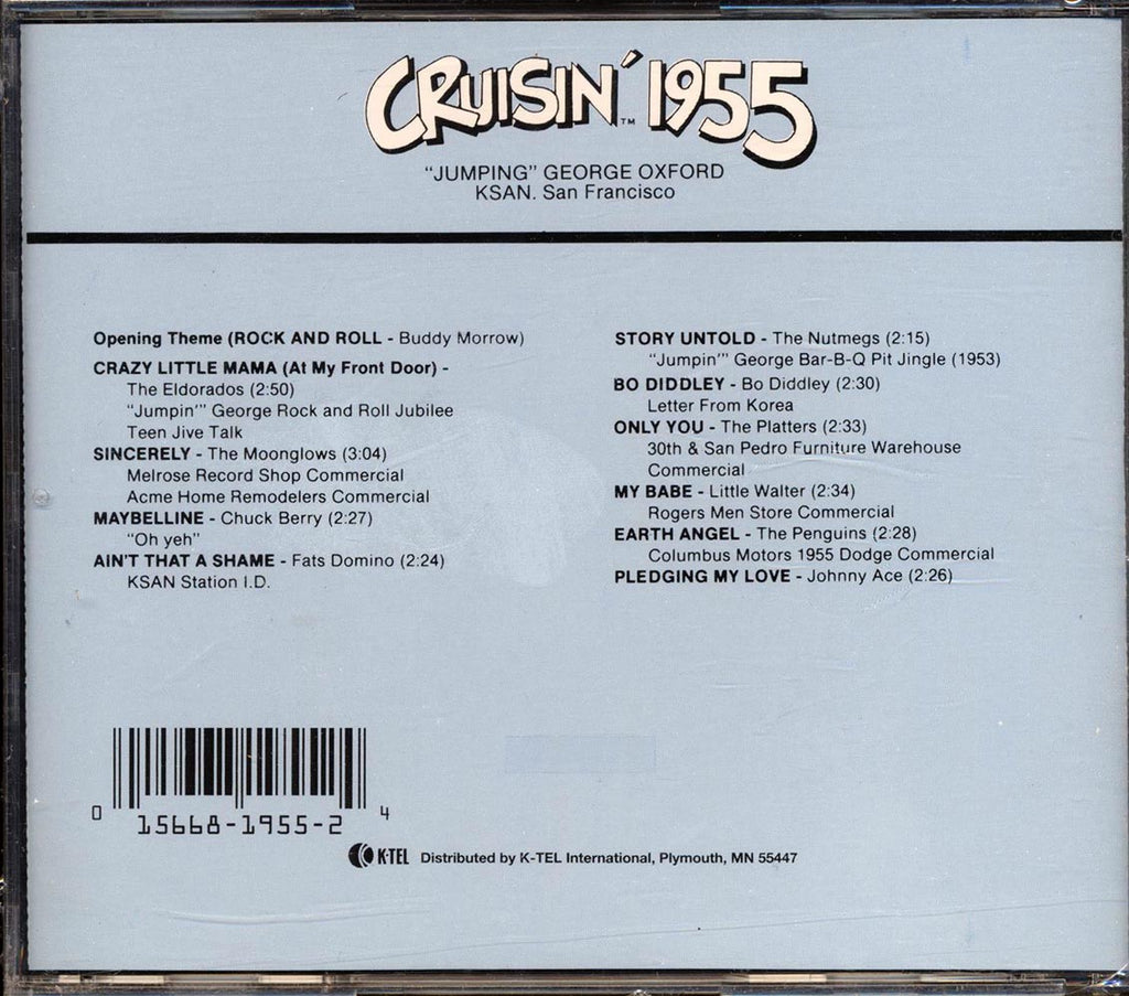 The Eldorados, The Moonglows, Chuck Berry, Etc. - Cruisin' 1955 Music CD