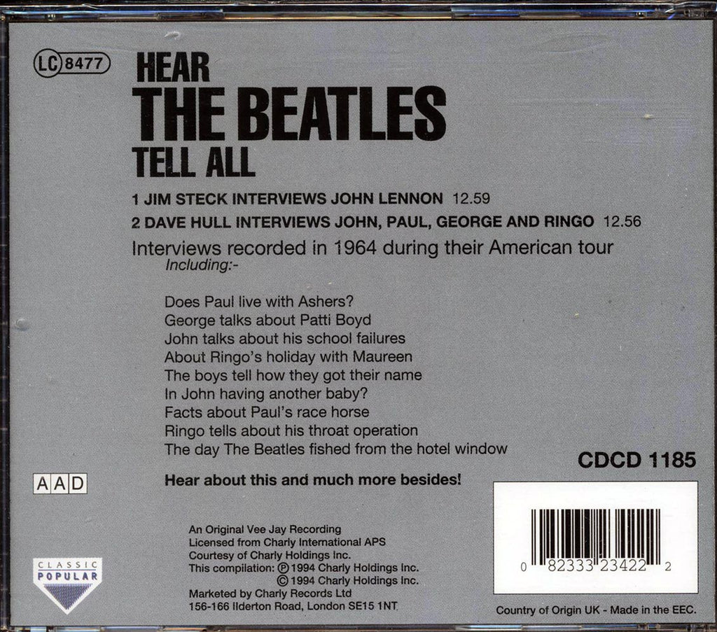 The Beatles - Hear The Beatles Tell All Music CD