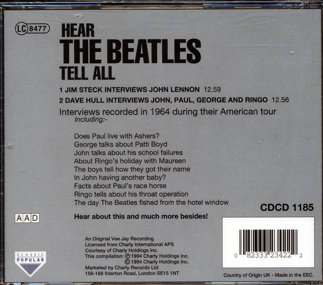 The Beatles - Hear The Beatles Tell All Music CD