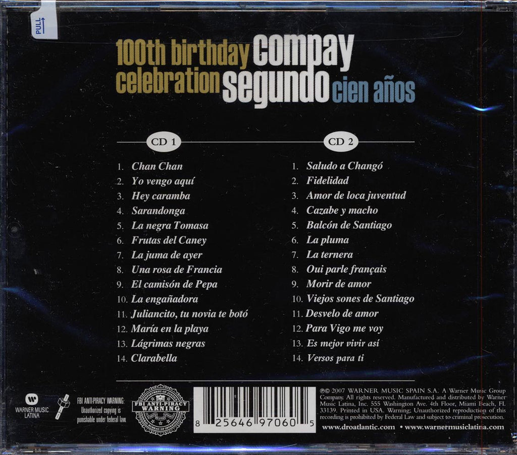 Compay Segundo - Cien Anos: SPecial Edition 100th Birthday Celebration Music CD