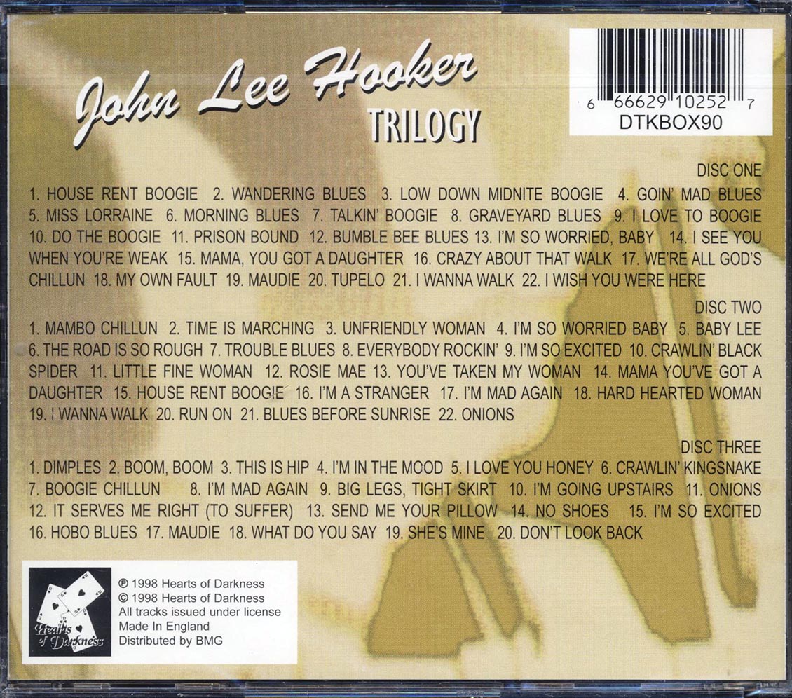 John Lee Hooker - Trilogy (64 tracks) (3xCD) Music CD