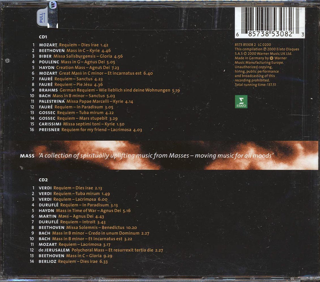 Mozart, Beethoven, Verdi, Etc. - Mass (30 tracks) (2xCD) Music CD