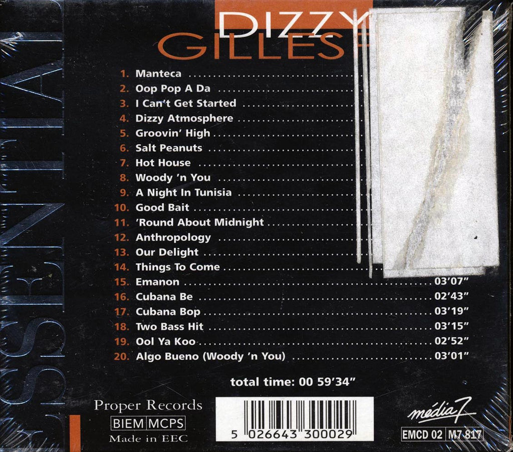 Dizzy Gillespie - Dizzy Gillespie (20 tracks) (deluxe 3-fold digipak) Music CD