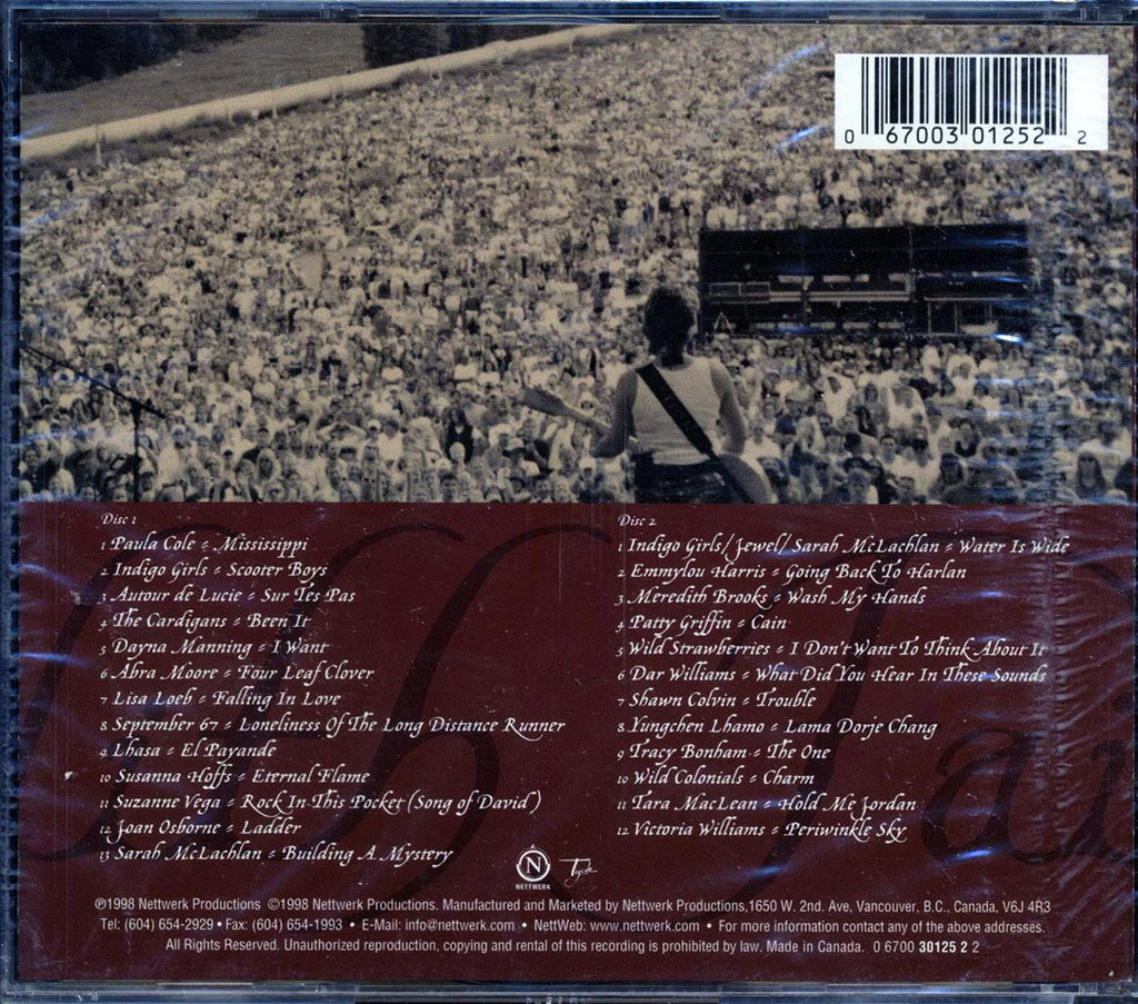 Indigo Girls, The Cardigans, Sarah McLachlan, Etc. - Lilith Fair: A Celebration Of Women In Music (25 tracks) (2xCD) (marked/ltd stock) Music CD