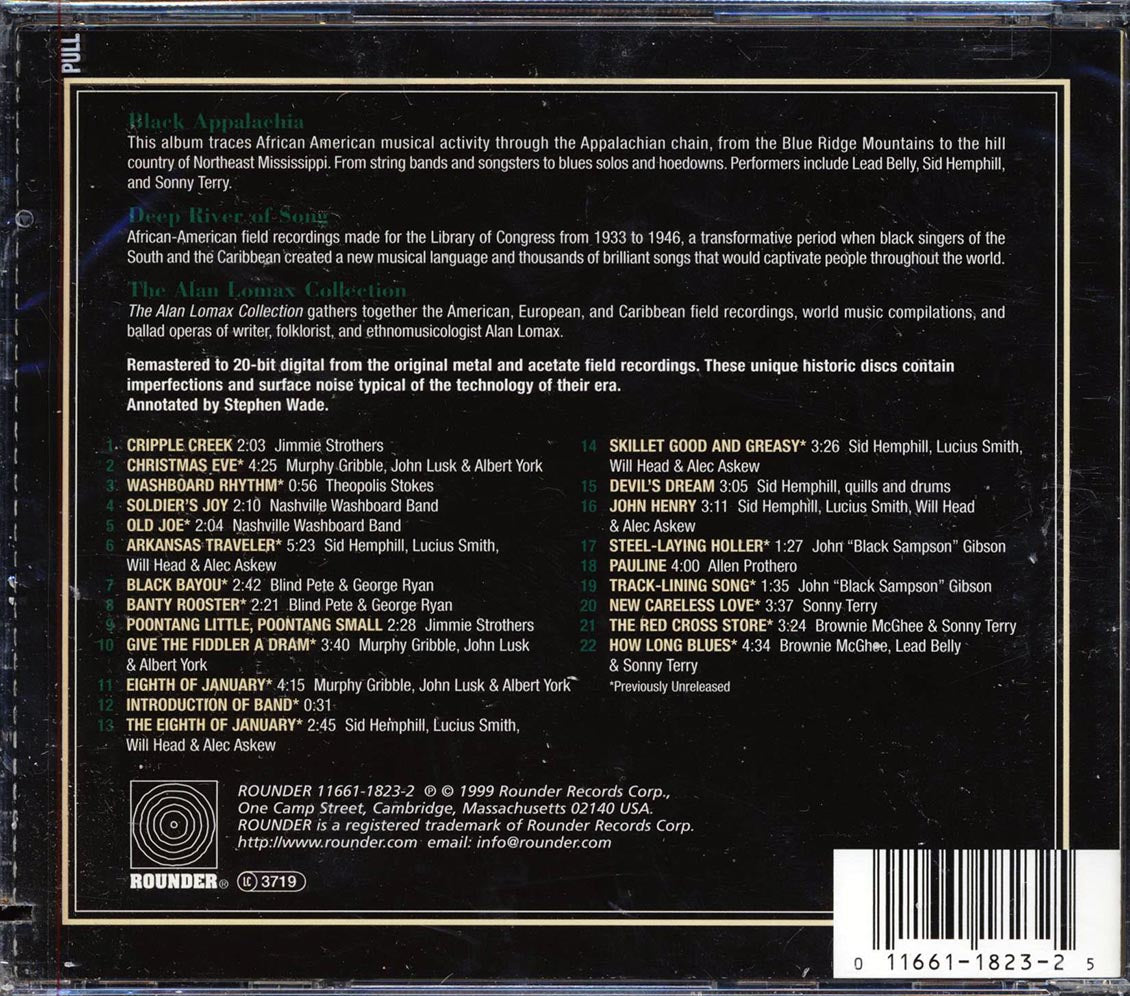 Jimmie Strothers, Theopolis Stokes, Nashville Washboard Band, Etc. - Black Appalachia: String Bands, Songsters And Hoedowns (marked/ltd stock) Music CD