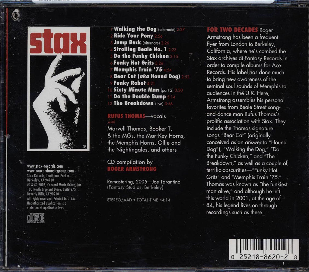 Rufus Thomas - Stax Profiles (marked/ltd stock) Music CD