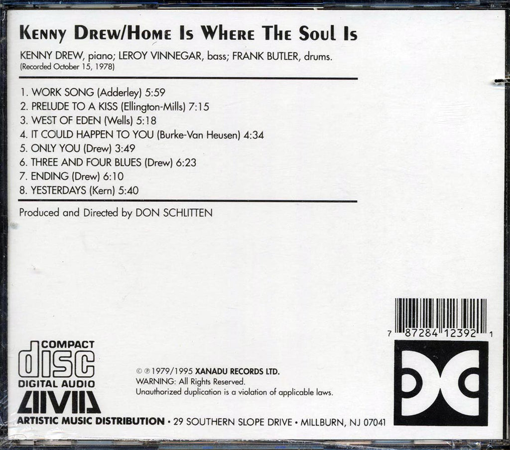 Kenny Drew - Home Is Where The Soul Is (marked/ltd stock) Music CD