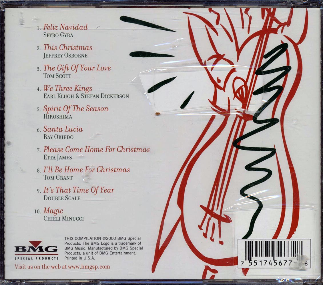 Spyro Gyra, Jeffrey Osborne, Etta James, Etc. - Smooth Jazz Christmas Music CD